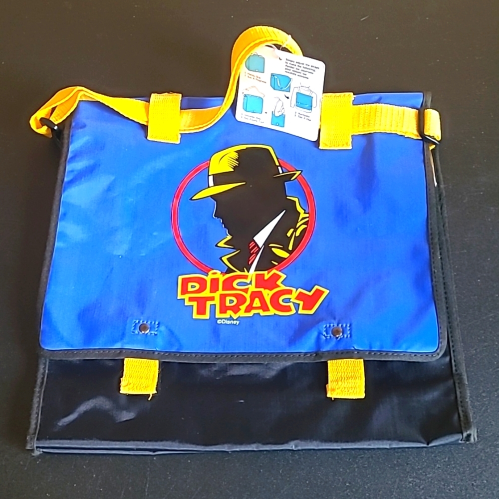 NWT Vintage DICK TRACY Disney convertible bag